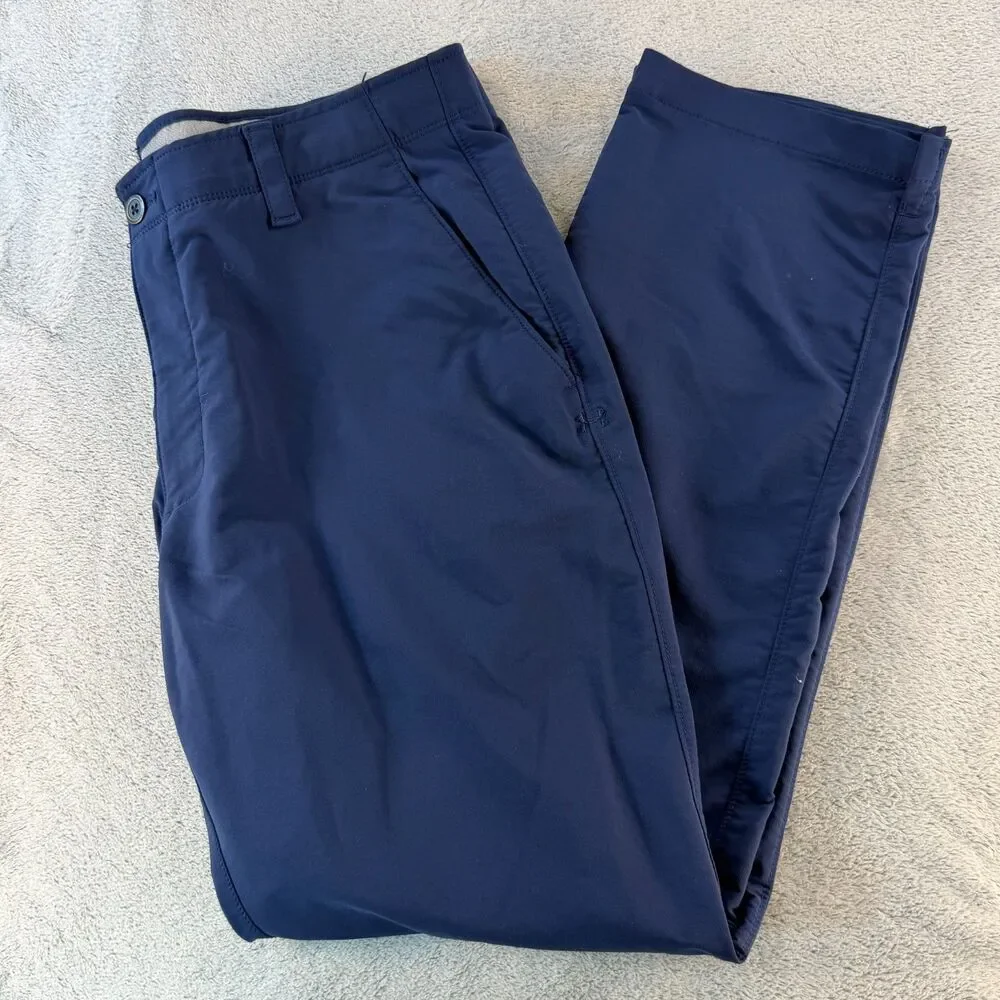 Under Armour Men's Golf Pants 36x32 Navy Stretch Performance Straight Leg 36 32